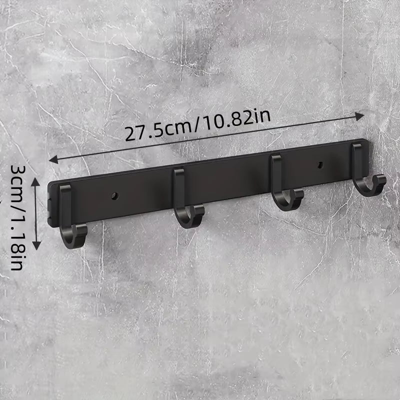 Suitable for Bathroom, Living Room, Kitchen, Modern Wall Rod Storage Hooks, Kitchenware Storage Racks, Kitchen Accessories
