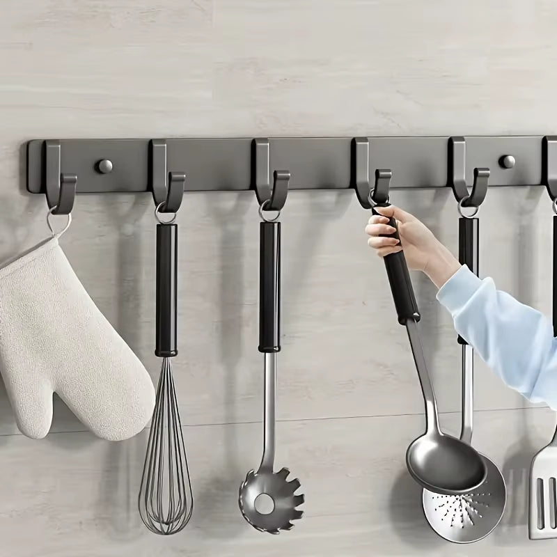 Suitable for Bathroom, Living Room, Kitchen, Modern Wall Rod Storage Hooks, Kitchenware Storage Racks, Kitchen Accessories