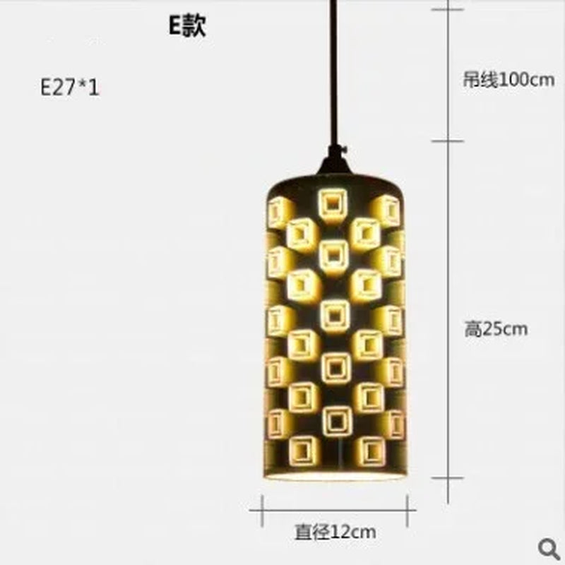 3D Glass Fireworks Pendant Lamps Modern Simple Pendant Light for Dining Room Bar Laser Starry Sky Light and Shadow Chandelier