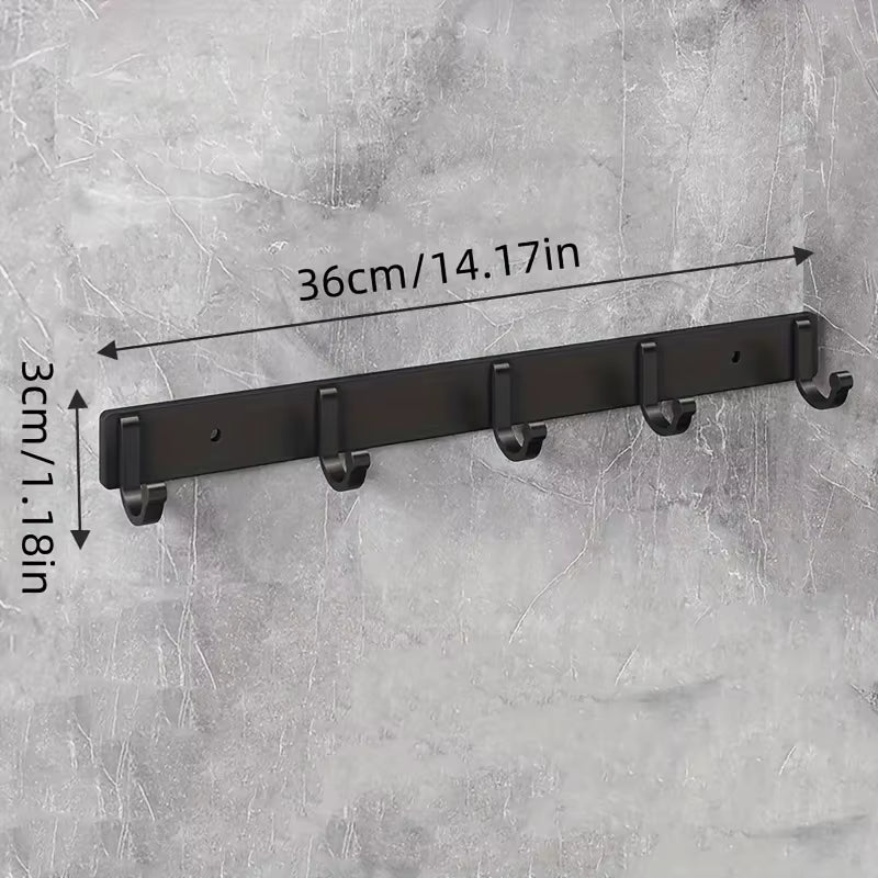 Suitable for Bathroom, Living Room, Kitchen, Modern Wall Rod Storage Hooks, Kitchenware Storage Racks, Kitchen Accessories