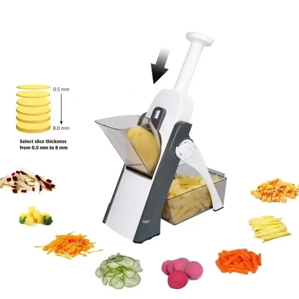 1Pc Manual Slicer Multifunction Adjustable Vegetable Food Household Chopper and Potato Grinder Veggie Chopper Kitchen Tools