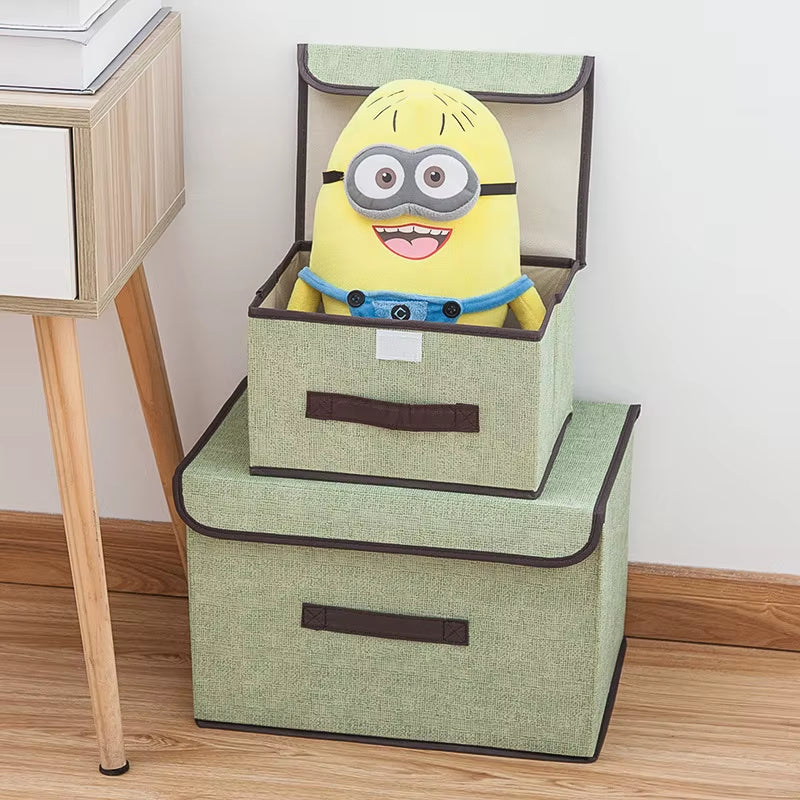Fold Non Woven Fabric Storage Box Gray Home Supplies Clothing Underwear Sock and Kid Toy Storage Organizer Cosmetics