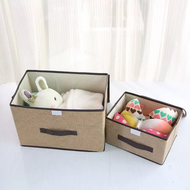 Fold Non Woven Fabric Storage Box Gray Home Supplies Clothing Underwear Sock and Kid Toy Storage Organizer Cosmetics
